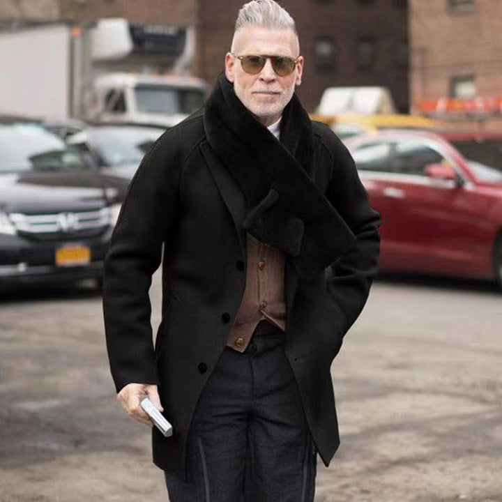 Men's casual duffle coat with stylish stand-up collar and practical pockets Lisslune