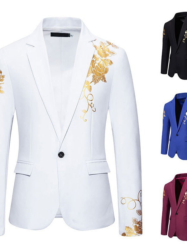 Men's elegant blazer with floral design and high-quality workmanship Lisslune