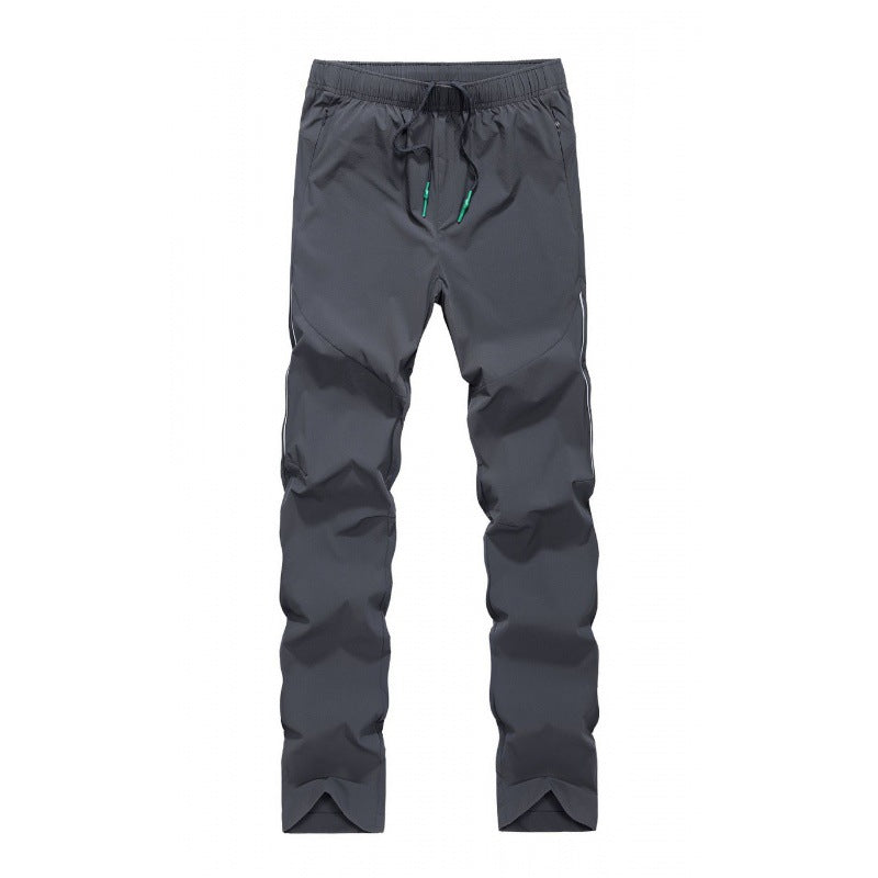 Men's lightweight outdoor pants with elastic waistband and quick-drying properties Lisslune
