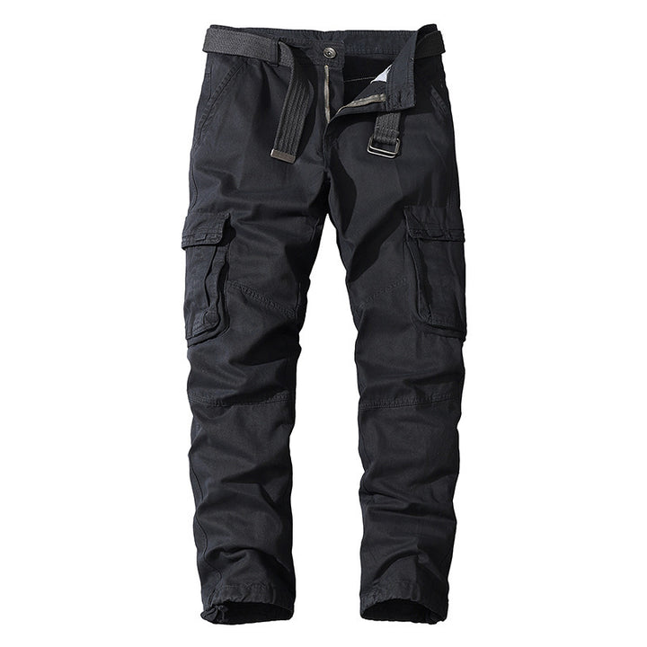 Men's multifunctional cargo pants with elastic waistband and practical side pockets Lisslune