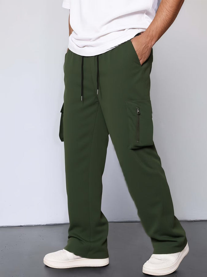 Men's cargo pants with functional pockets and adjustable waistband Lisslune