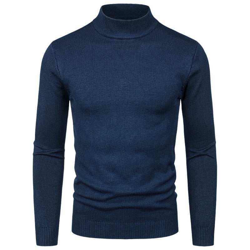 Men's elegant turtleneck sweater made of fine cotton blend Lisslune