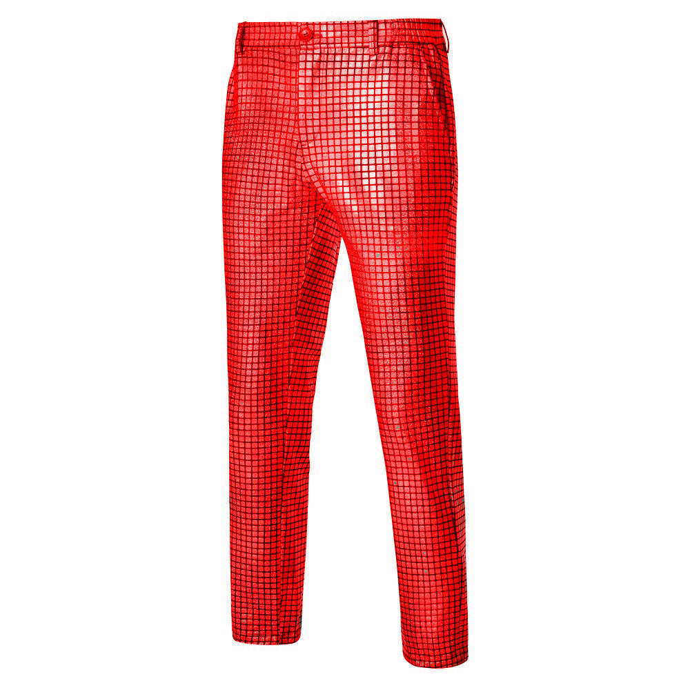 Men's Glamorous Disco Pants with Shimmering Top Material Lisslune
