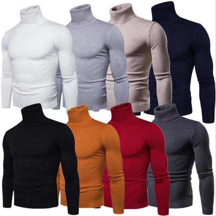 Men's turtleneck sweater made of high-quality cotton Lisslune