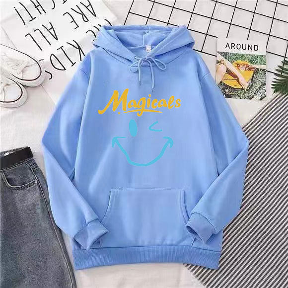 Women's hoodie with casual smiley design Lisslune