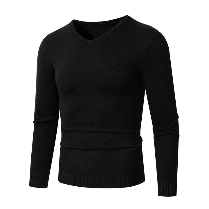 Men's elegant V-neck sweater made of high-quality fine knit Lisslune