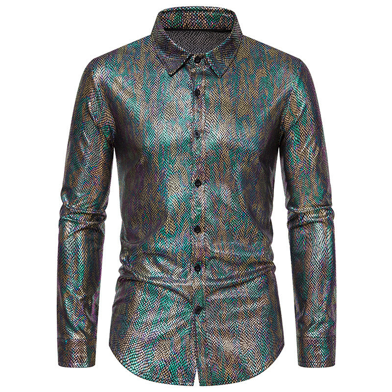 Men's elegant shirt with shimmering top material and modern cut Lisslune