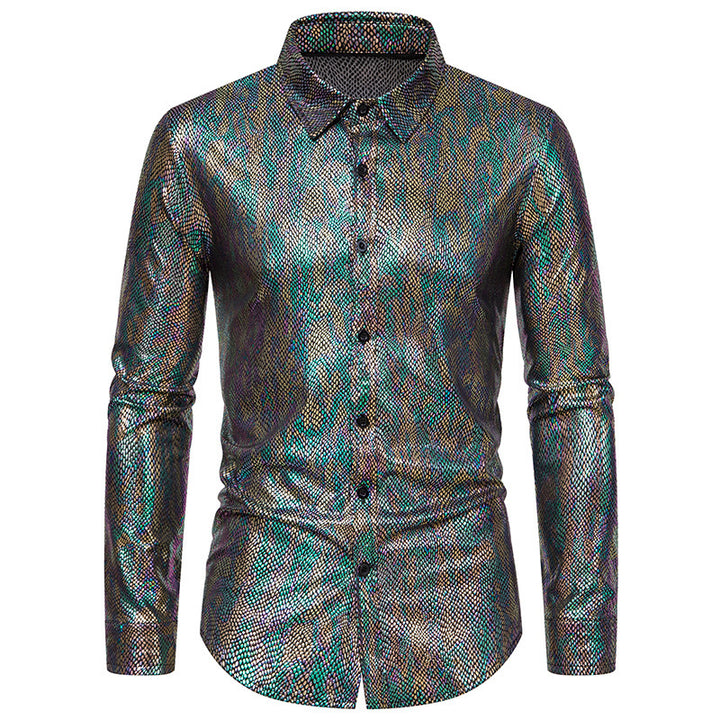 Men's elegant shirt with shimmering top material and modern cut Lisslune