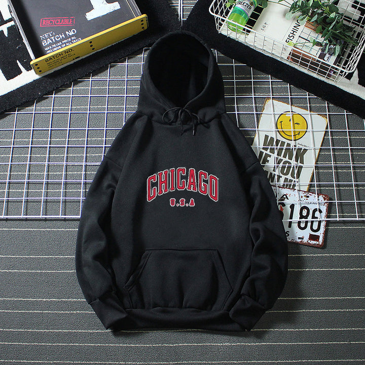 Women’s hoodie with urban Chicago print Lisslune