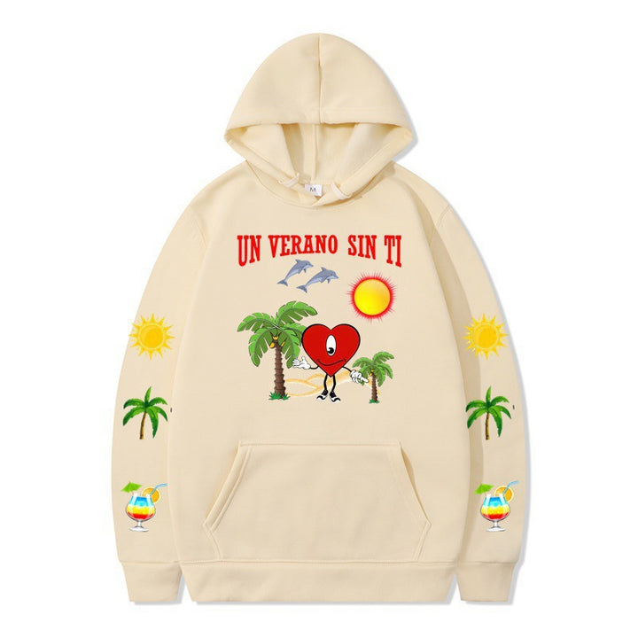 Women's hoodie with vibrant summer motif and comfortable fit Lisslune