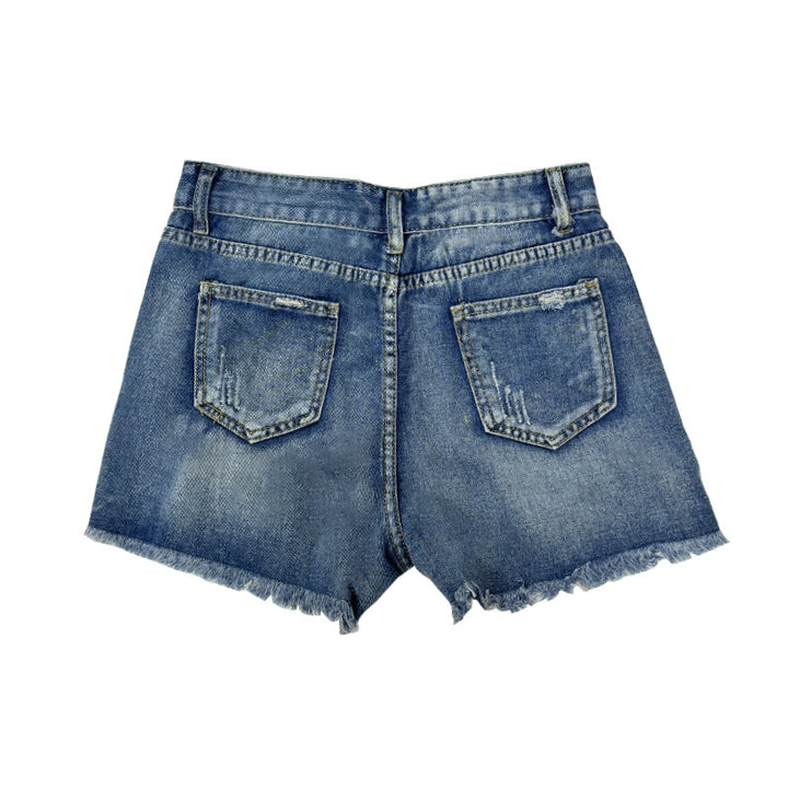 Women Destroyed Denim Shorts Lisslune