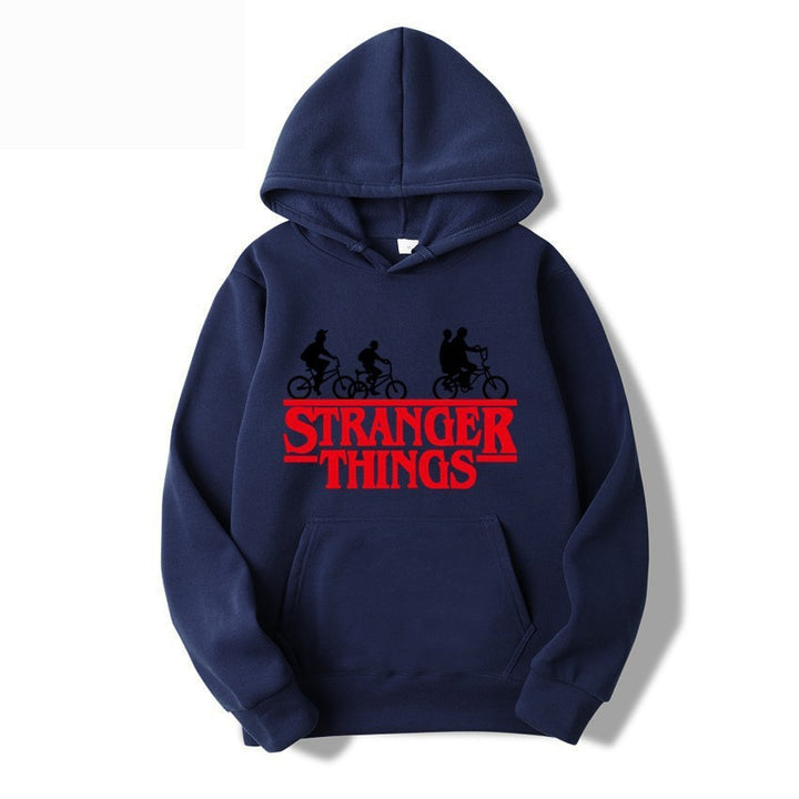 Women's hooded sweatshirt with creative Stranger Things design Lisslune