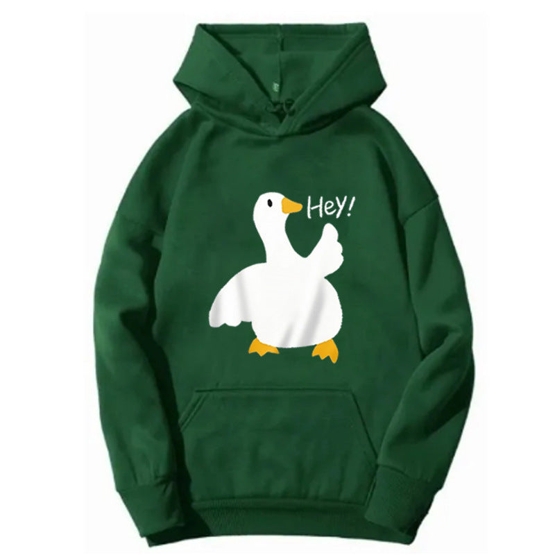 Women's hoodie with playful duck motif Lisslune