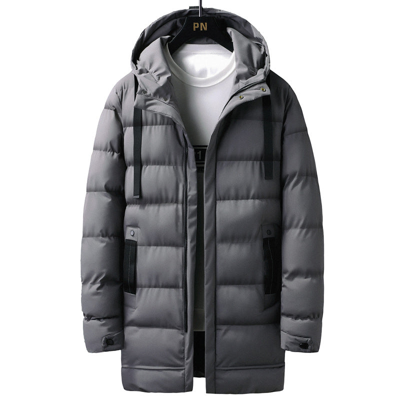 Men's insulated winter jacket with adjustable collar and functional pockets Lisslune