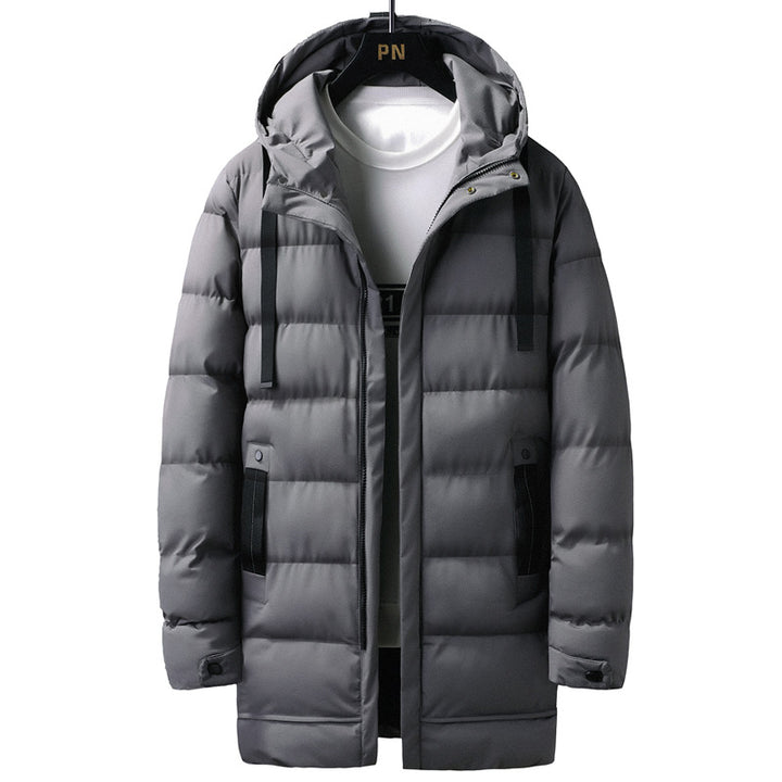 Men's insulated winter jacket with adjustable collar and functional pockets Lisslune