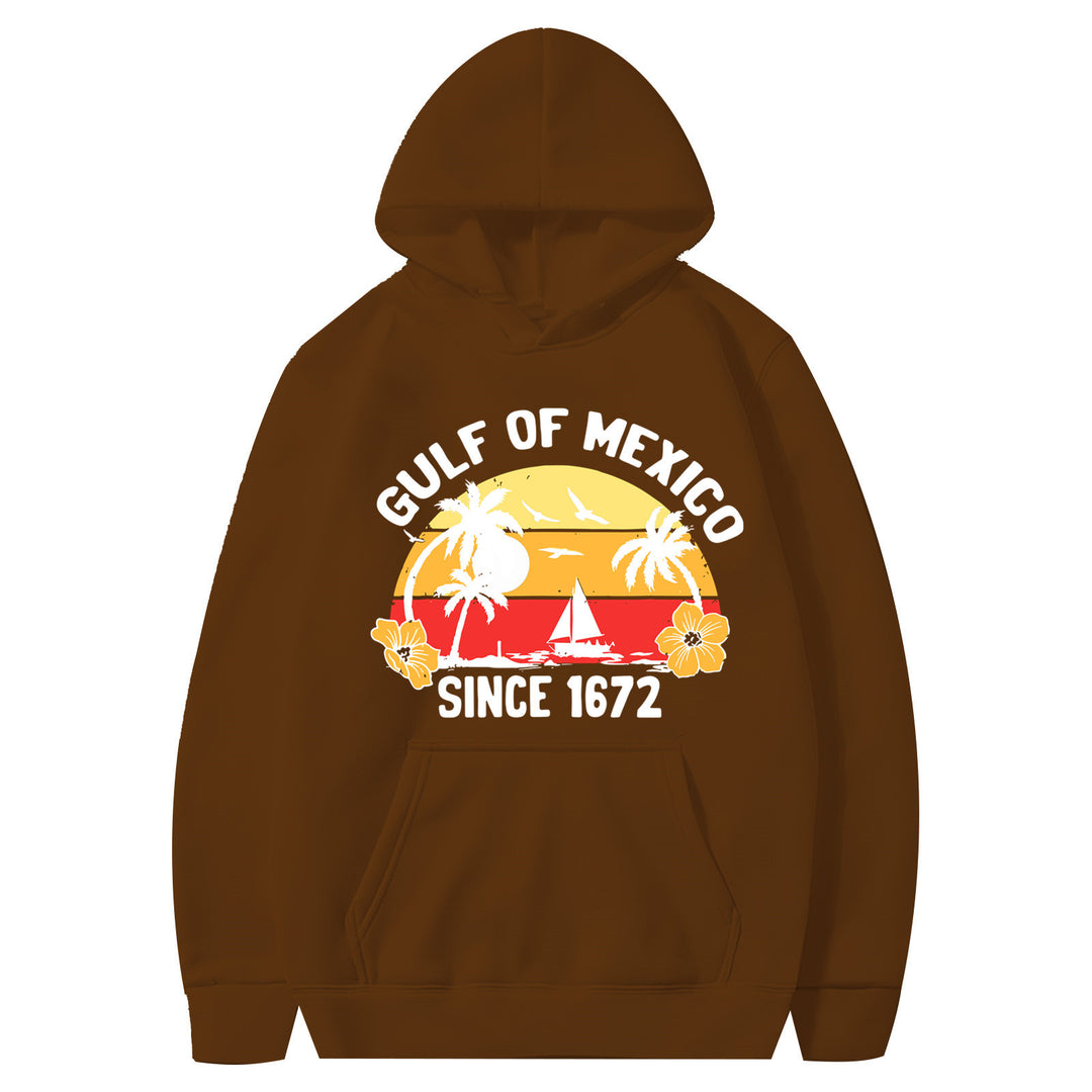 Women's hoodie with creative beach motif and high-quality fabric Lisslune