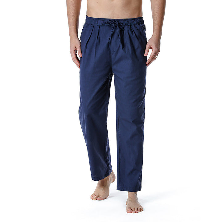 Men's airy summer pants with adjustable drawstring and side pockets Lisslune