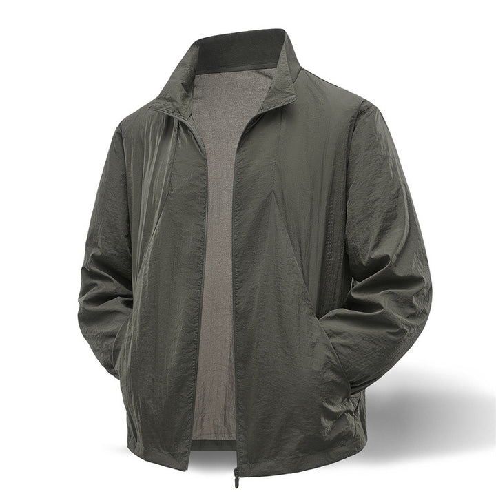Men's lightweight windbreaker with reflective inserts Lisslune