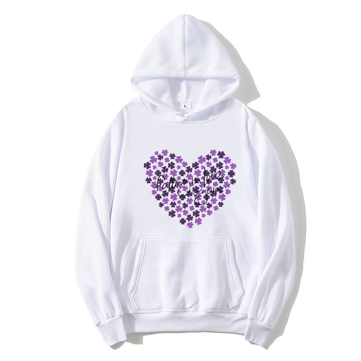 Women's hoodie with floral heart design Lisslune