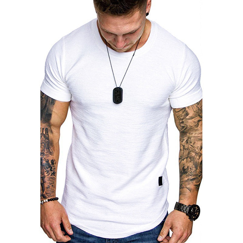 Men's high-quality T-shirt with textured fabric and figure-hugging cut Lisslune