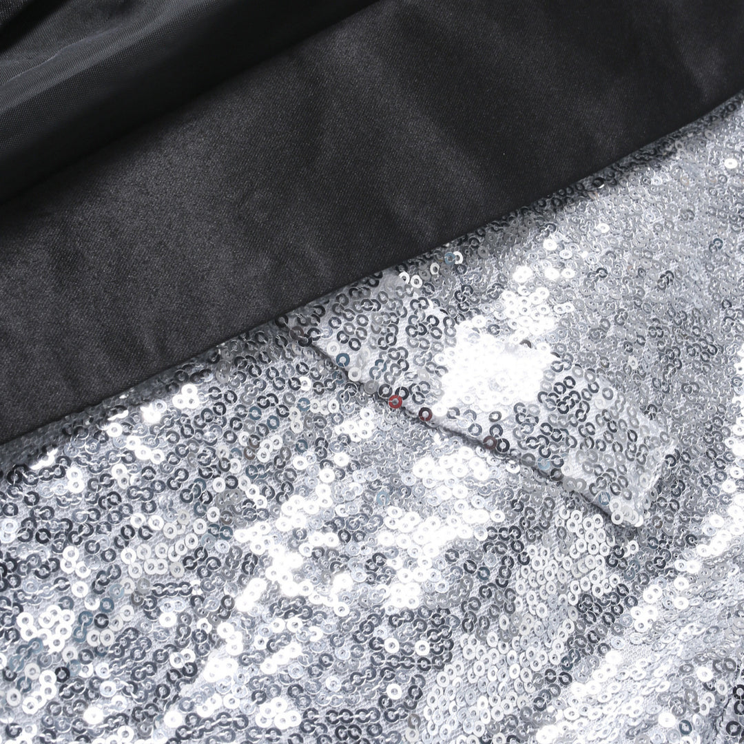 Men's elegant sequin blazer with shiny lapel Lisslune