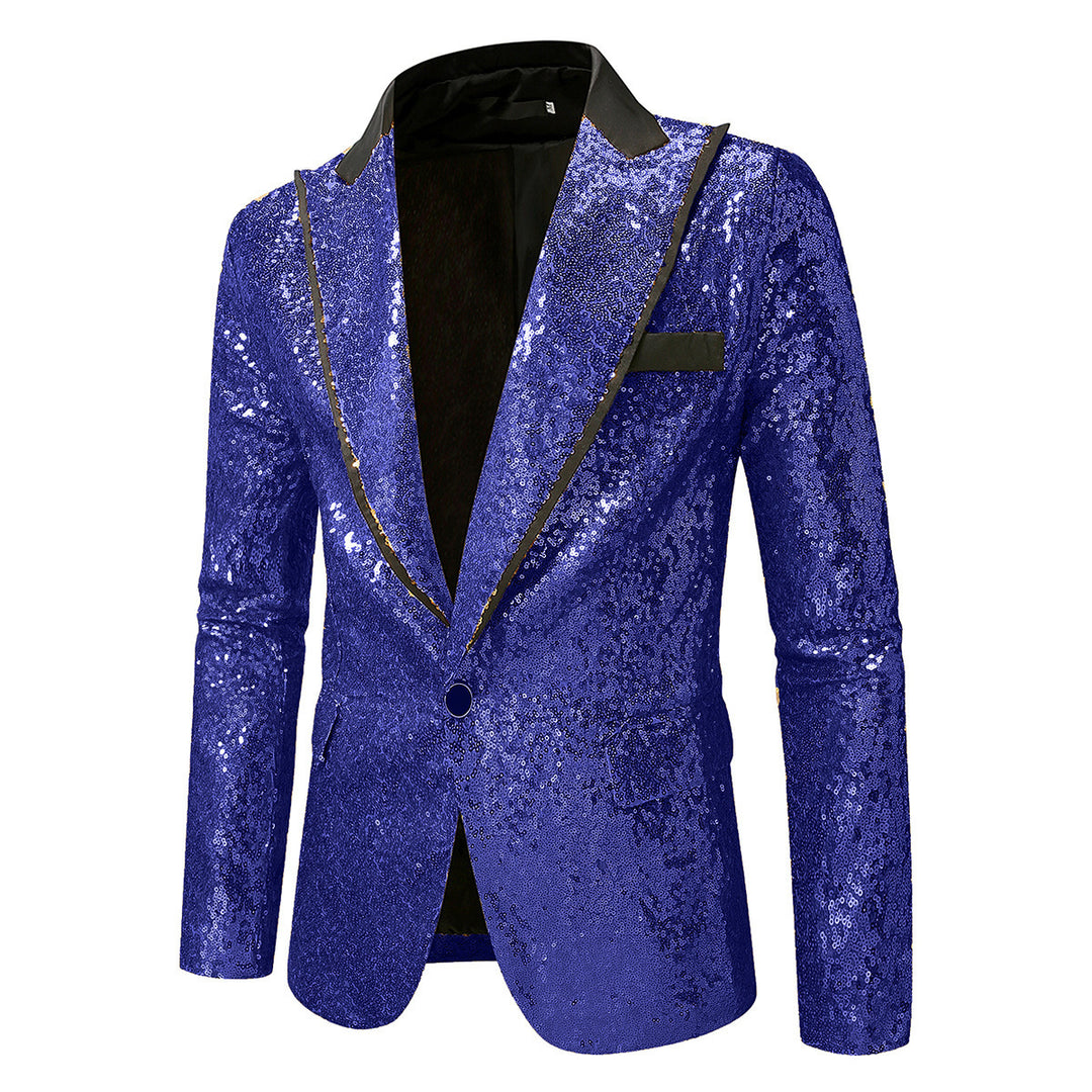 Men's Glittering Tuxedo Blazer made of high-quality Satin Lisslune