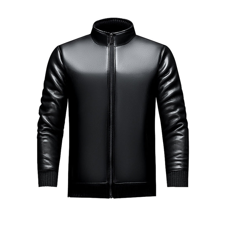 Men's Stylish Synthetic Leather Jacket Lisslune