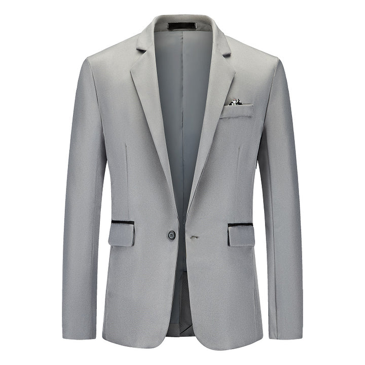 Men's Elegant Suit Blazer with Fine Structure and Modern Cut Lisslune