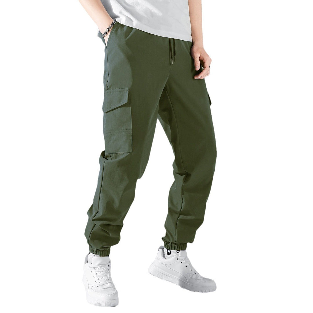 Men's cargo pants with adjustable waistband and practical side pockets Lisslune