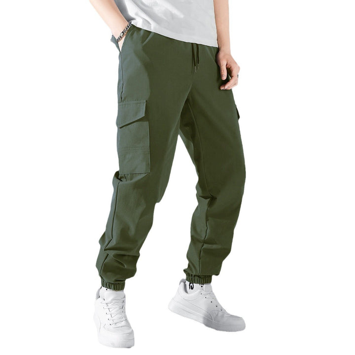 Men's cargo pants with adjustable waistband and practical side pockets Lisslune
