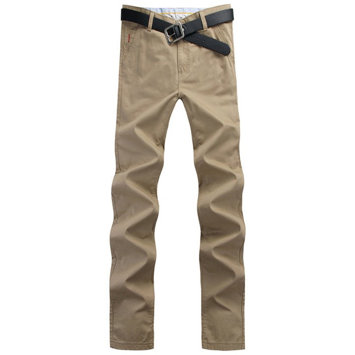 Men's Comfortable Cotton Chino Pants Lisslune