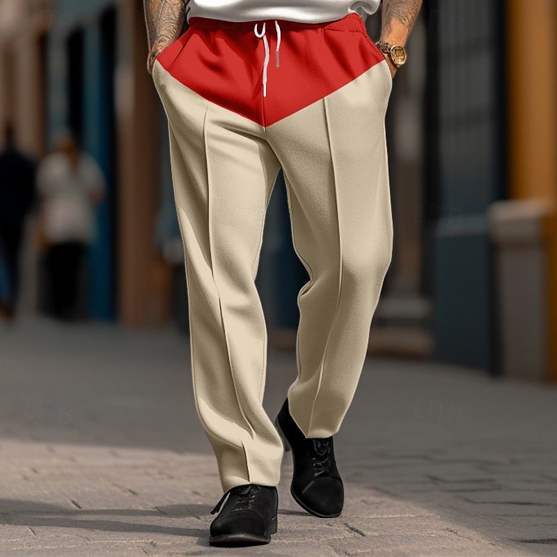 Men's sporty jogging pants with contrast details and adjustable drawstring Lisslune