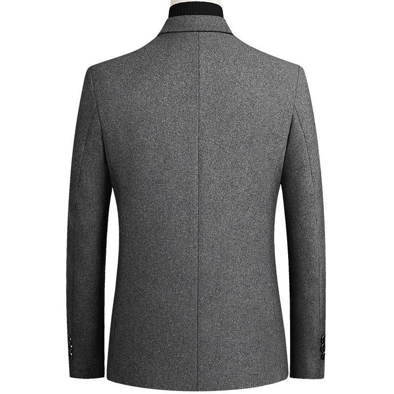 Men's elegant wool blazer in classic fit with fine texture Lisslune