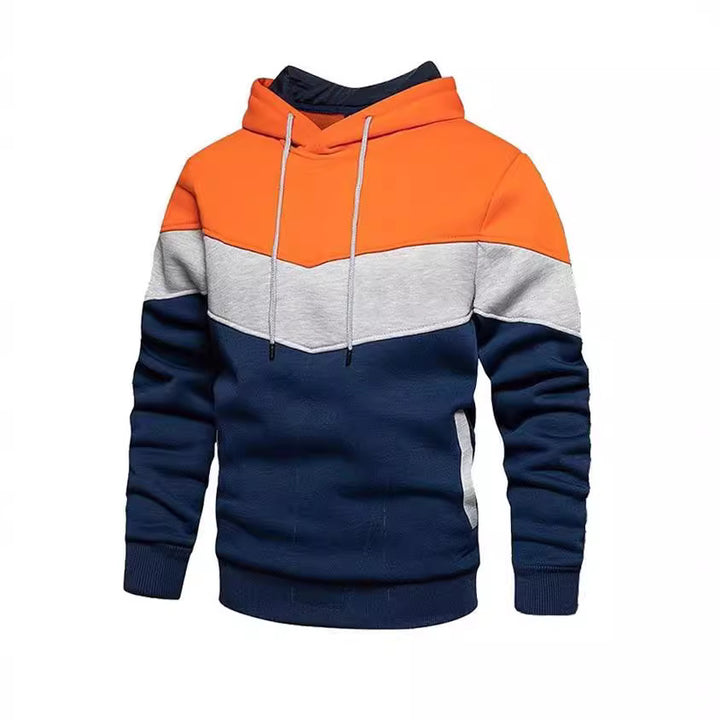 Men's Stylish Hoodie with Innovative Color Block Design Lisslune