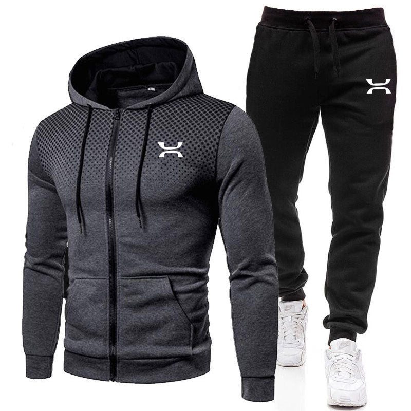 Men's sports suit with breathable hoodie and comfortable joggers Lisslune
