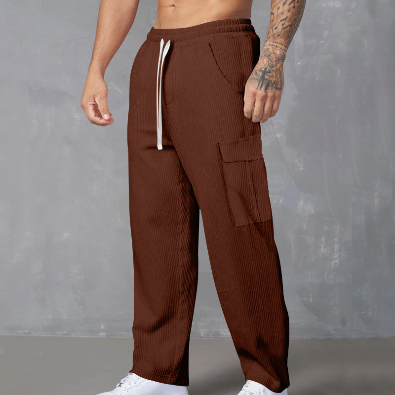 Men's cargo joggers with practical side pockets and elastic waistband Lisslune