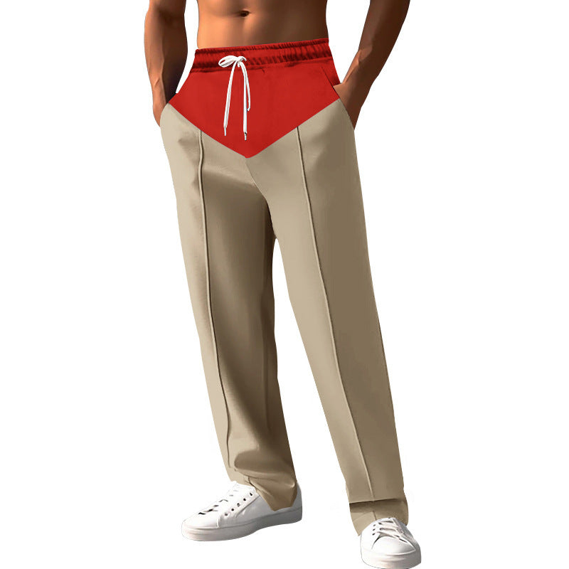 Men's stylish sweatpants with innovative cut and side pockets Lisslune