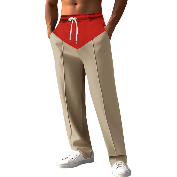 Men's stylish sweatpants with innovative cut and side pockets Lisslune