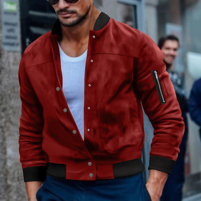 Men's bomber jacket with practical zip pockets Lisslune