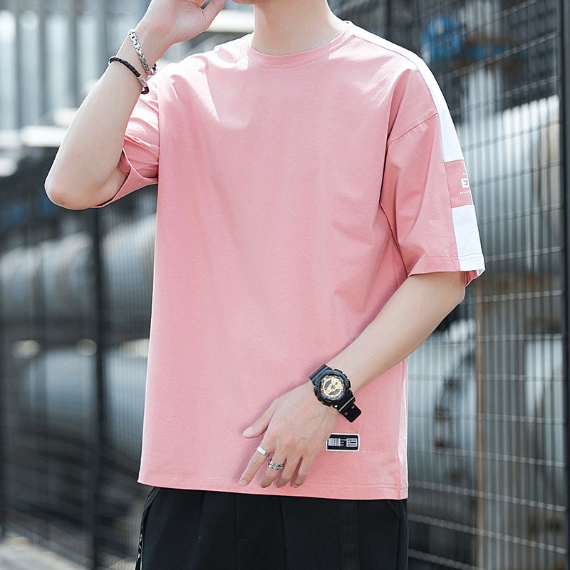 Men's trendy, loosely cut T-shirt with contrast seams Lisslune