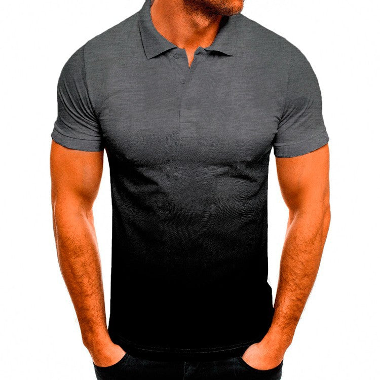 Men's polo shirt with modern gradient and breathable cut Lisslune