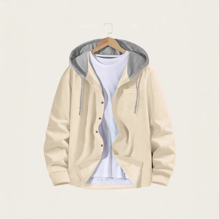 Men's casual jacket with hood and trendy design Lisslune