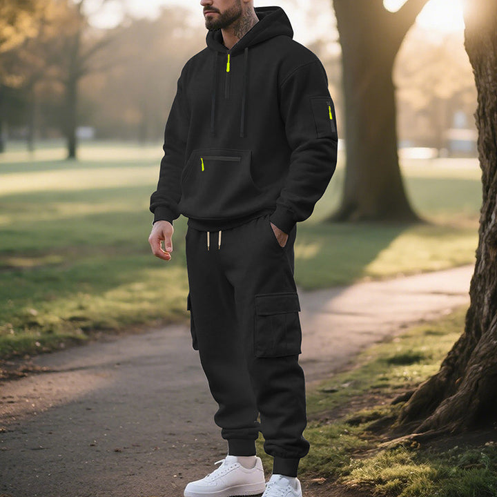 Men's sporty hoodie and cargo pants set Lisslune