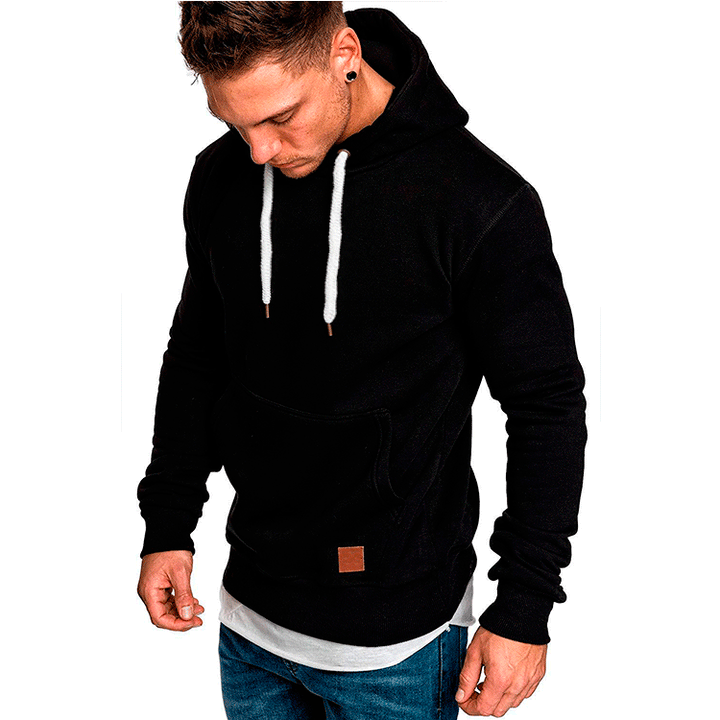 Men's hooded sweater with a fashionable cut and casual lining Lisslune