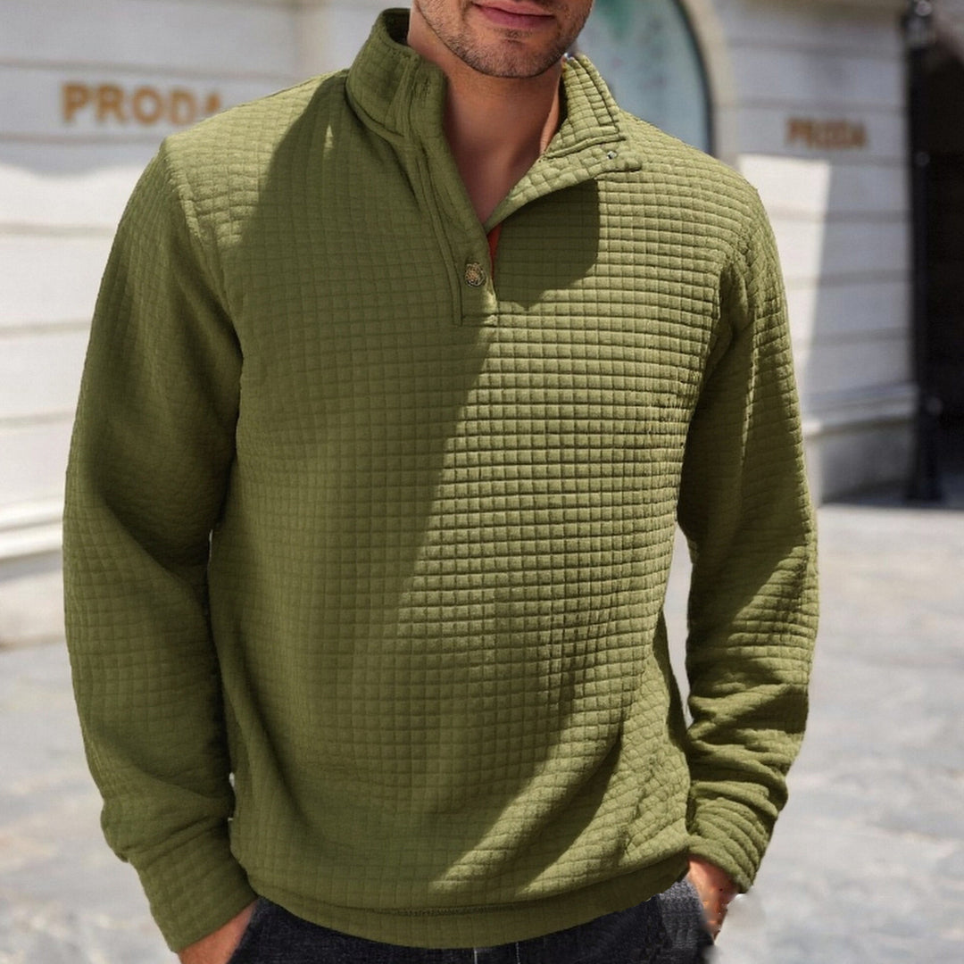 Men's stylish sweater with fashionable stand-up collar Lisslune