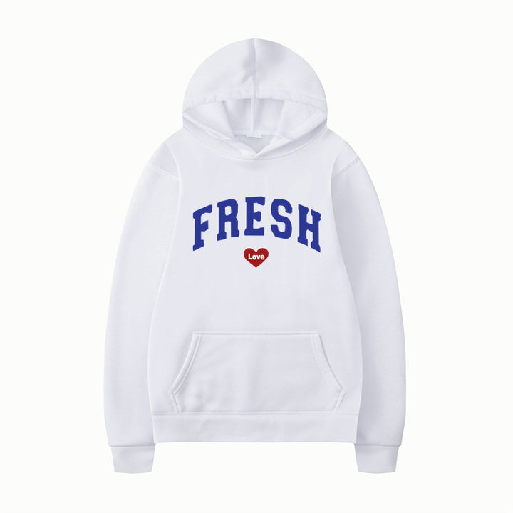 Women's hoodie with playful lettering and soft inner fleece Lisslune