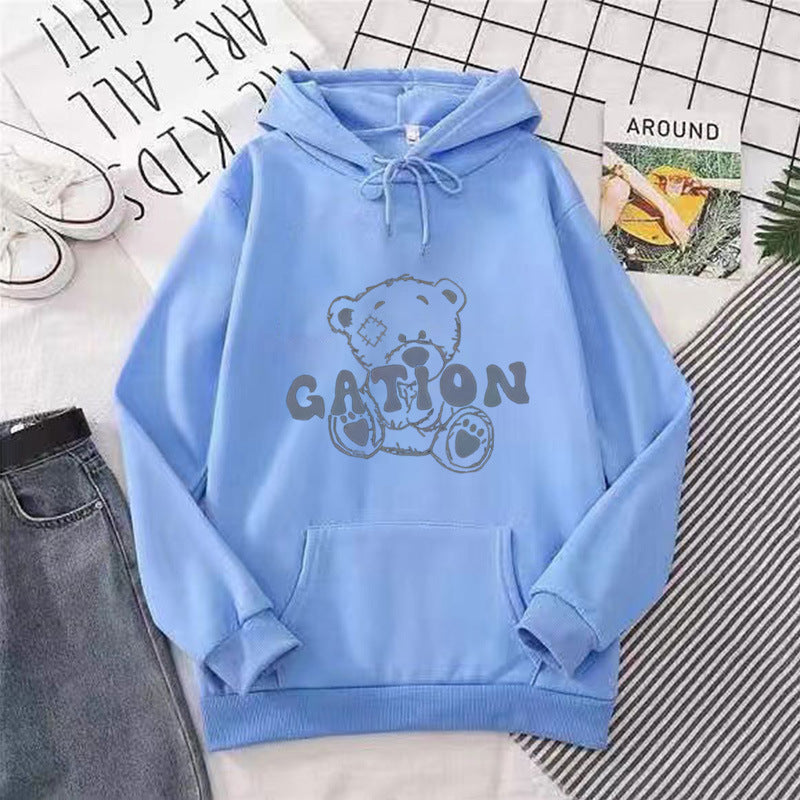 Women's hoodie with cute bear motif Lisslune
