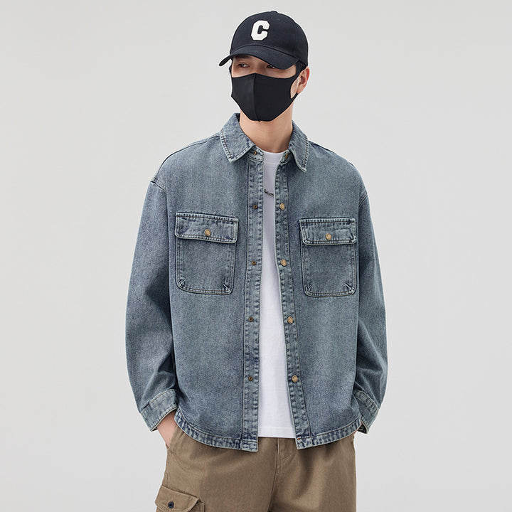 Men's Casual Denim Jacket Lisslune