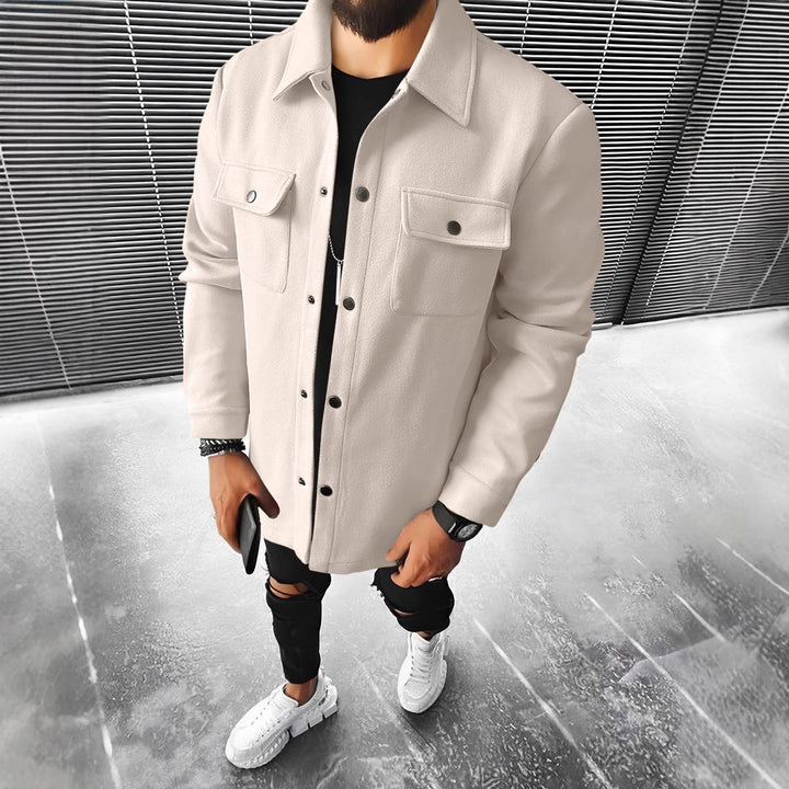 Men's Versatile Shirt Jacket Made Of Soft Material Lisslune