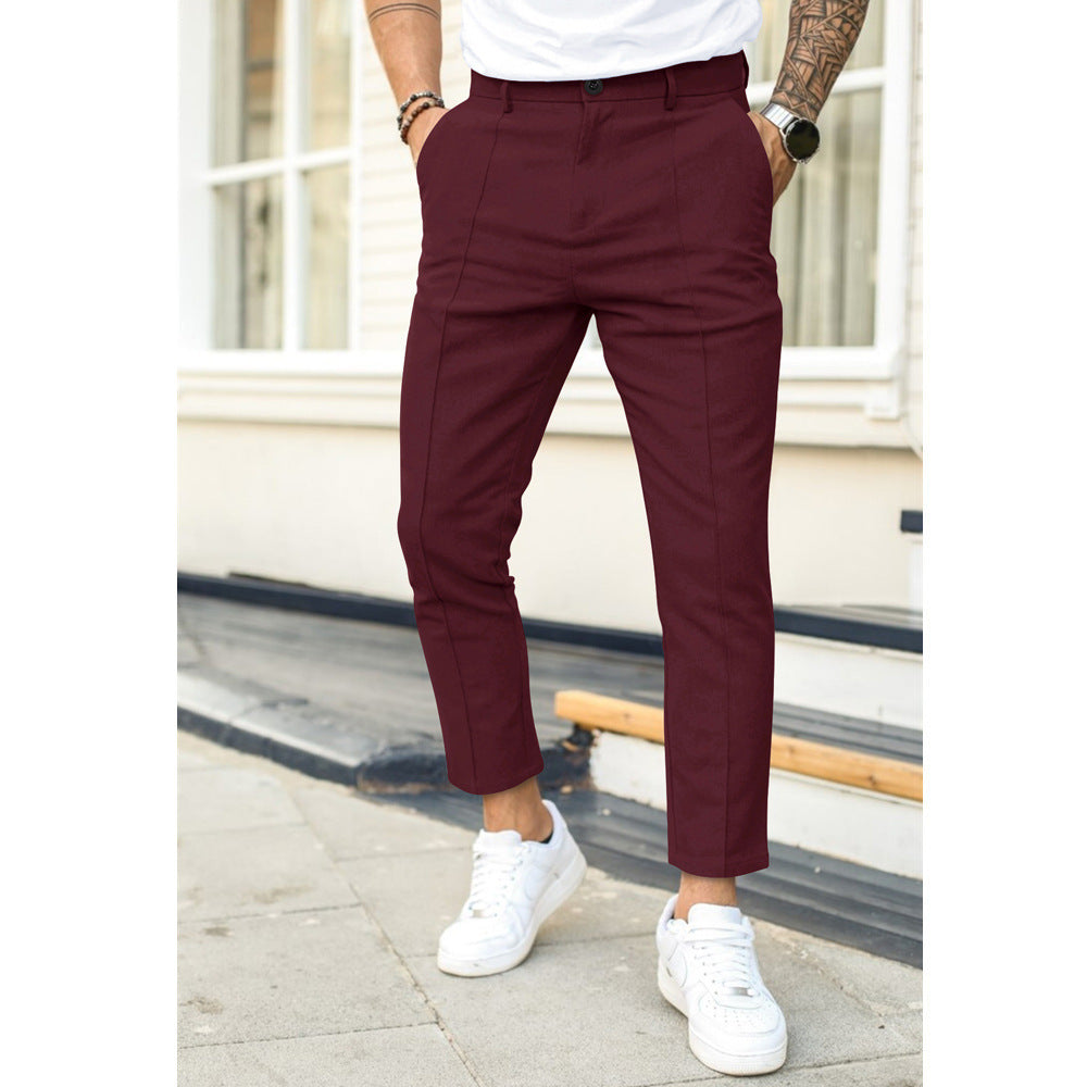 Men's elegant chinos with slim fit Lisslune